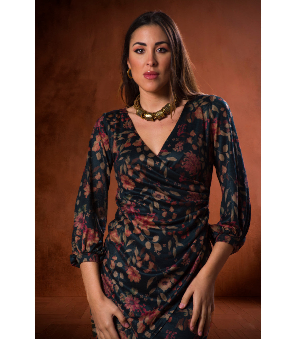 VESTIDO DIANA JERSEY FLORES