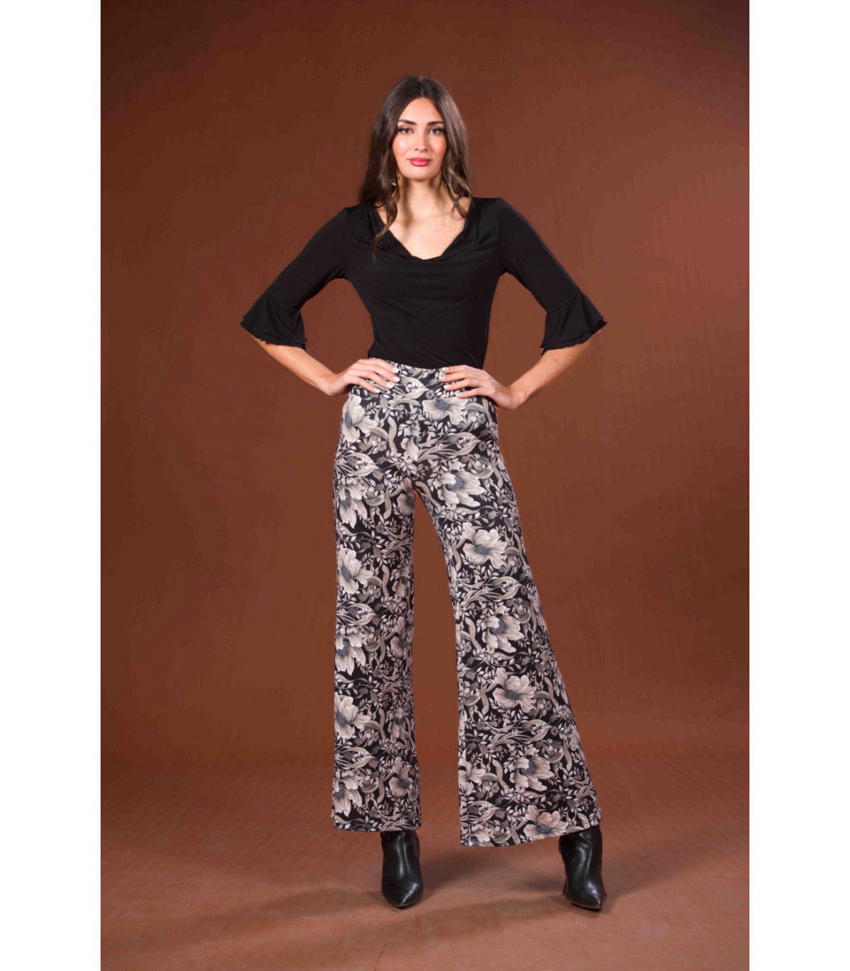 PANTALÓN ATENEA JERSEY FLOR