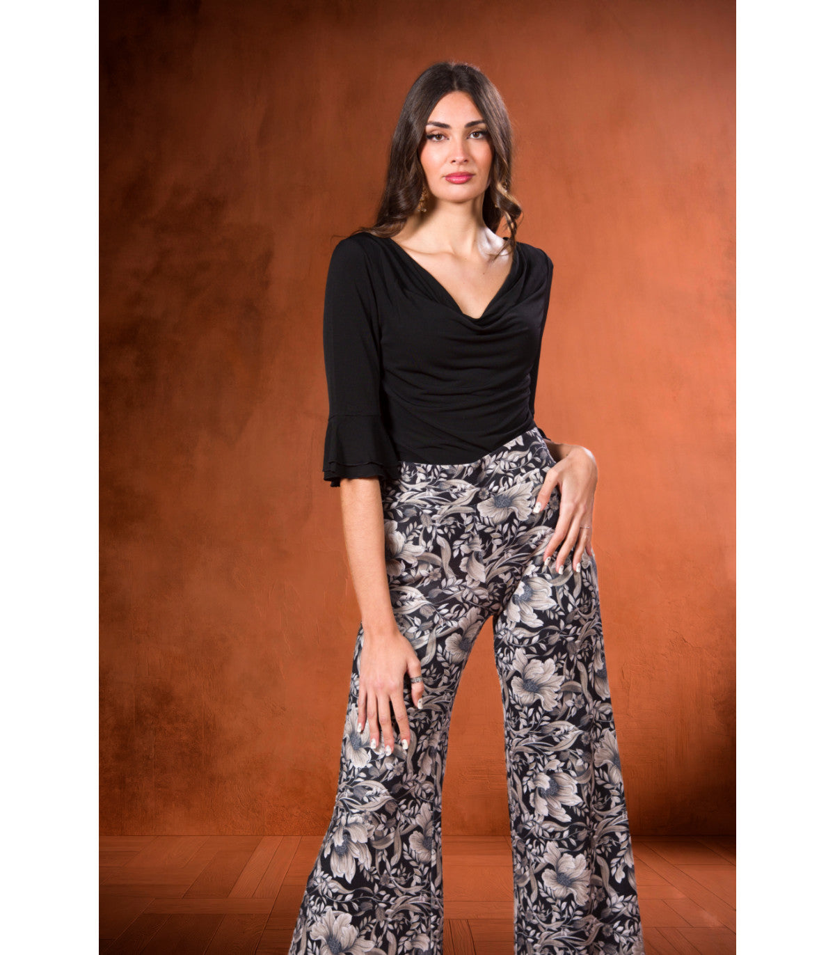 PANTALÓN ATENEA JERSEY FLOR