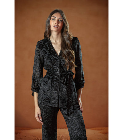 CHAQUETA VELVET NEGRA