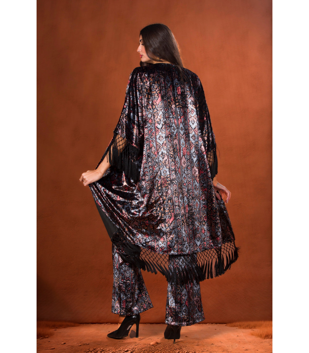 KAFTAN VELVET PLOMO