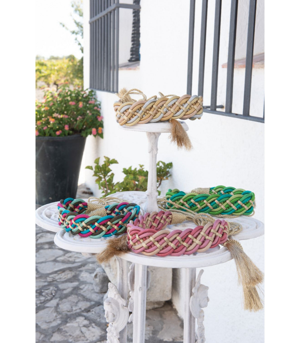 CINTURON TRENZA DORADOS