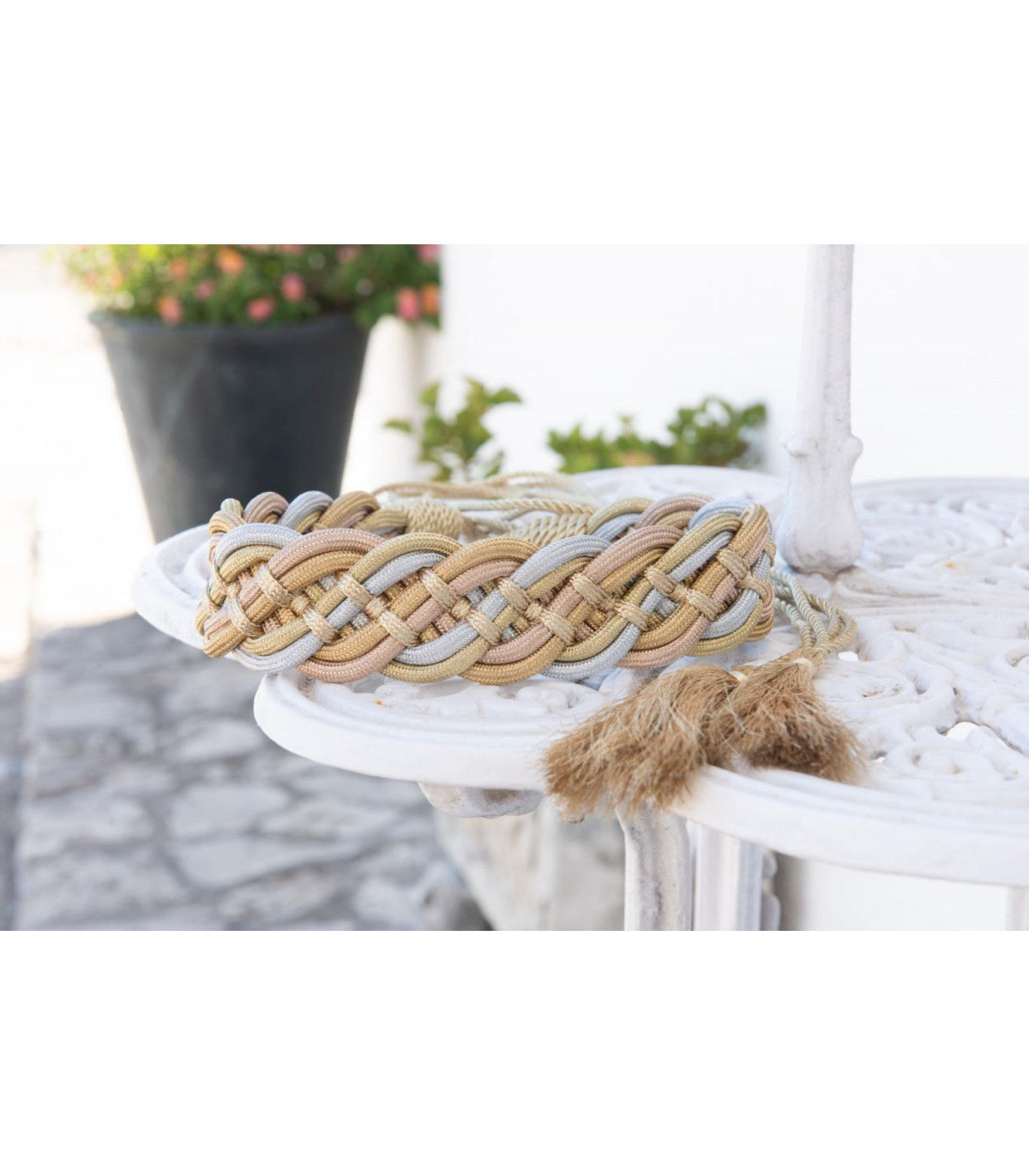CINTURON TRENZA DORADOS