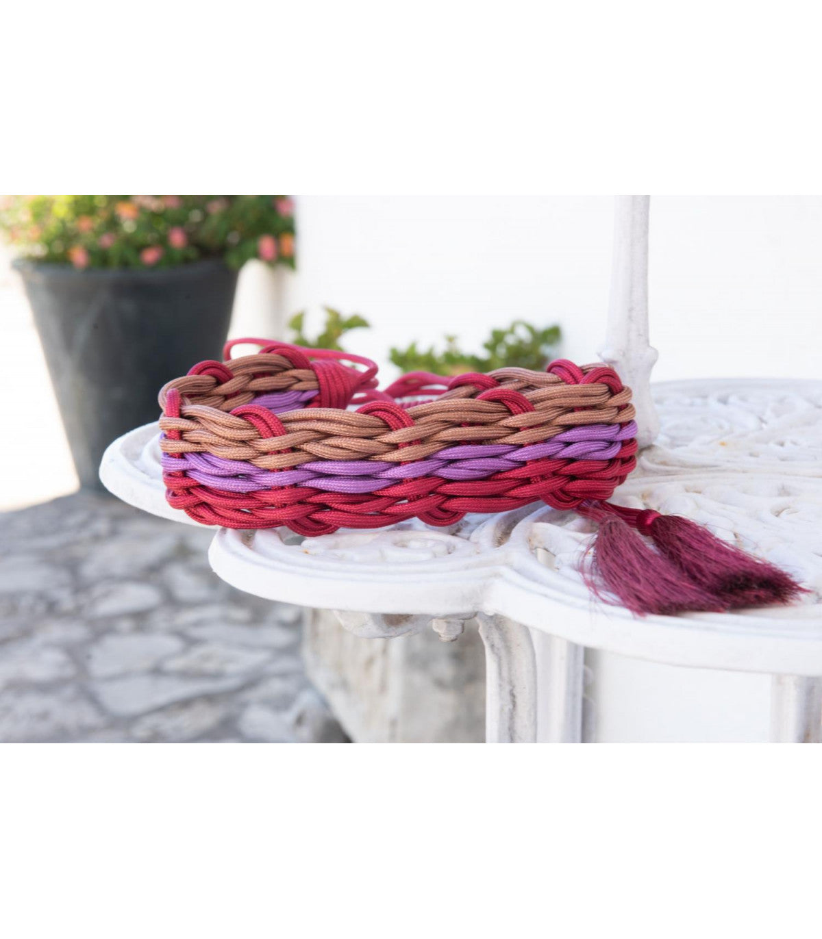 CINTURON COLOR DEGRADE FUCSIA