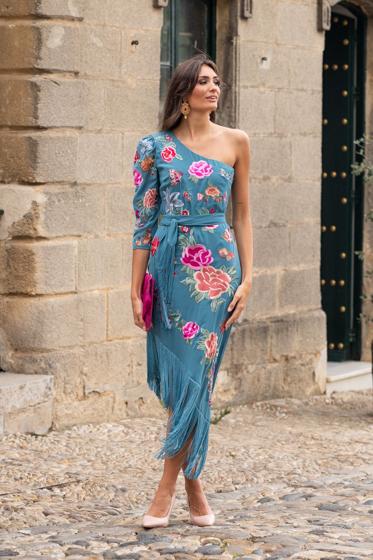 Vestido Andalucía Azul Cielo