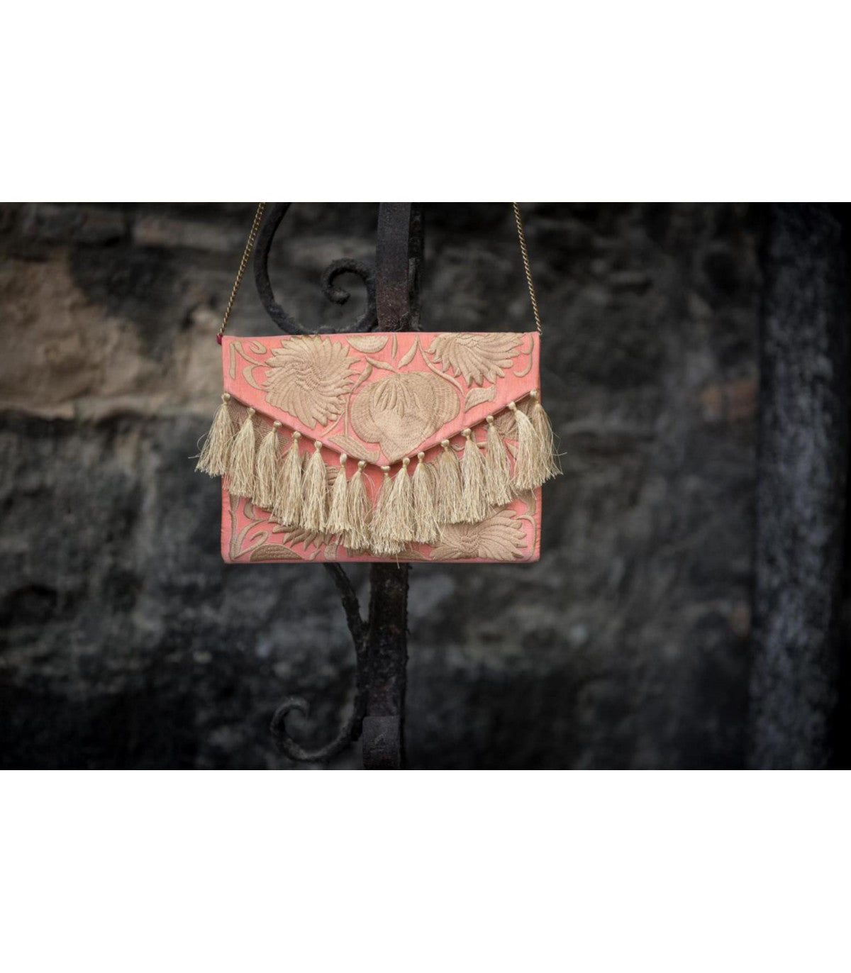 BOLSO MANTÓN CORAL